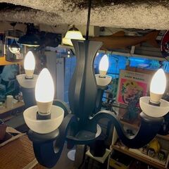 【武蔵小山店】 IDCOTSUKA シャンデリア ピュアブラック C2020-B 並木紀之　照明 4灯 軽量 シーリング ペンダントライト　大塚家具 IDC大塚家具 定価　¥93,900-の画像