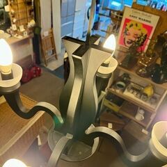【武蔵小山店】 IDCOTSUKA シャンデリア ピュアブラック C2020-B 並木紀之　照明 4灯 軽量 シーリング ペンダントライト　大塚家具 IDC大塚家具 定価　¥93,900-の画像