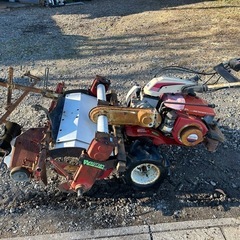 シバウラ マルチ管理機 マルチャー仕様 畑楽 10.5馬力 畝立 マルチビニール ロータリ 一 成型機 丸畝 芋 甘藷 タバコ　簡易始動動画ありの画像