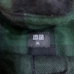 UNIQLOチェックシャツXL 綿100％の画像