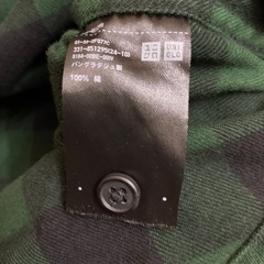 UNIQLOチェックシャツXL 綿100％の画像