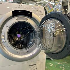 【愛品館八千代店】SHARP　2024年製　7.0/3.5㎏ドラム式洗濯機　ES-S7Jの画像
