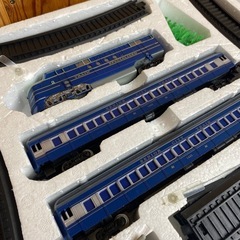 M110706K 思い出の夜行列車 ブルートレイン風列車 三両編成  電車 鉄道 列車 鉄道模型 鉄道おもちゃ 鉄道玩具 汽車 現状品 中古品の画像