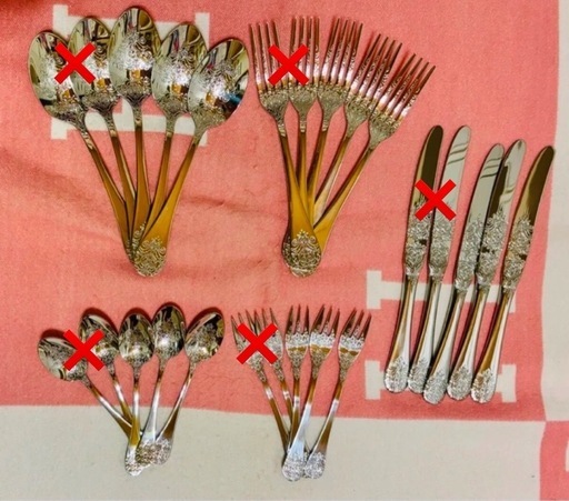 ZARA カトラリーセット 各3点