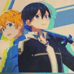 ダイヤモンドアート　完成品　SAO 