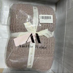 【新品】ブランケット ひざ掛け ワッフル編みの画像