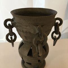 新羅土器 新羅窯 朝鮮古陶器 レプリカ 瓔珞飾り 瓔珞杯 高杯