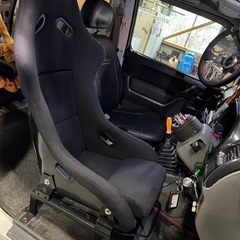 値下げ中!!　フルバケットシートとレールセット　jb23 ジムニー　RECARO レカロの画像