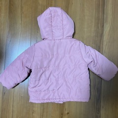 美品✨アカチャンホンポ フード付き ダウン ジャケット 90㎝ ピンクの画像