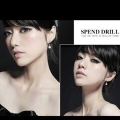 ▼≒j→→→m40-4/刻印/ブリリアント大粒ダイヤモンドＣＺラウンドピアスC＊Bの画像