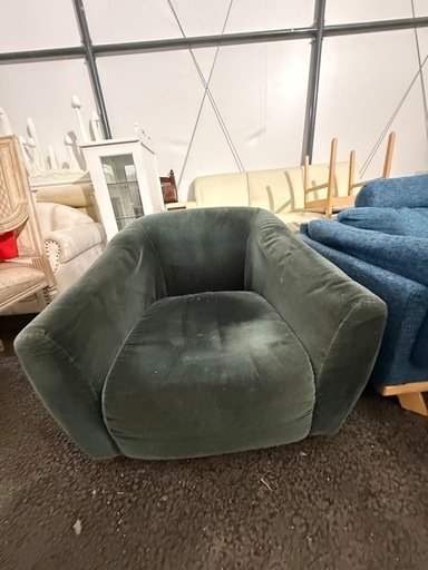 【最終値下げ】新品55,000！1人がけソファー/モケット生地/バルーン
