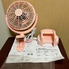 クリップファン　卓上ファンの画像