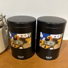 スタバ　カルディ　キャニスターの画像