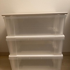 3段衣装ケース　収納家具　キャスター付き