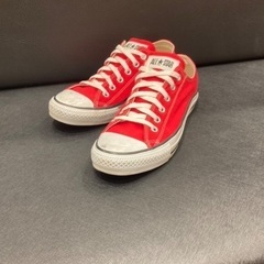 『 converse ，ALL★STAR 』スニーカー  靴 👟 レッド . 赤 ，の画像