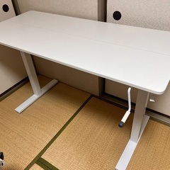 昇降デスク　ホワイト