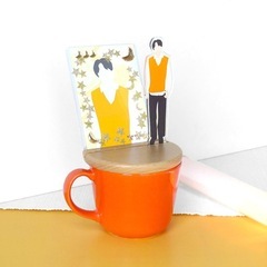 新品 　推し活マグ　マグカップ　オレンジ