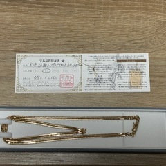 18金喜平ネックレス　