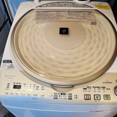 シャープ SHARP タテ型洗濯乾燥機（9.0kg） ゴールド系 プラズマクラスター搭載 ES-TX910-N
