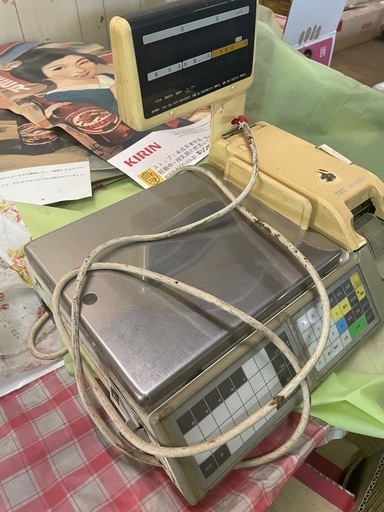 ◆TEC 東芝テック◆ラベルプリンター付 電子料金SL-8900 対面プリンタ付