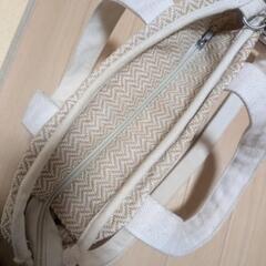 CROWNS LINEN COMBI MINI トートの画像