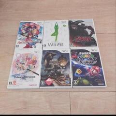 wii本体+ソフト6個 ※リモコンなしの画像