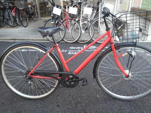 中古自転車３３４６　２７インチ　６段ギヤ　LEDオートライト