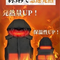 【新品】電熱ベストヒートベスト 電熱ウェア バッテリーなし水
 の画像