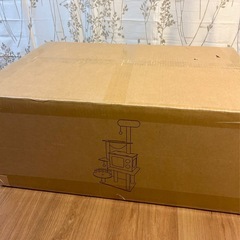 【新品】キャットタワー 木製 スリムデザイン 多頭 子猫キャットハウスの画像