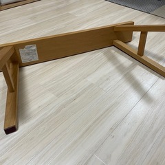 無印　木製ベンチの画像