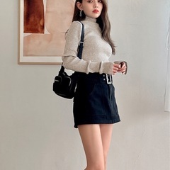 新品タグ付き　GRL ラメリブニット　の画像
