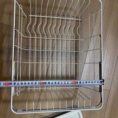 キッチン　食器　ラック　カゴの画像