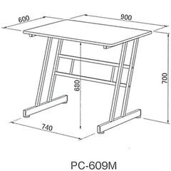 Paypay支払いOK  シンプルライフ  カジュアルデスク  PC-609M（ナチュラル）の画像