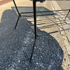 ガラス天板　センターテーブル　ブラックの画像