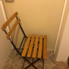 【差し上げます】折りたたみガーデンチェア2脚セットの画像