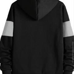新品🉐L（ＪＰ2XL）メンズカジュアルフリースジャケット、100%ポリエステル、カラーブロック、ジッパークローズ、レギュラーフィット、ニットファブリック、250g/m²、アウトドアハイキング、日常着、秋冬用 - 大人用トップの画像