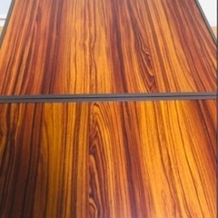 【美品】木目調折りたたみテーブルの画像