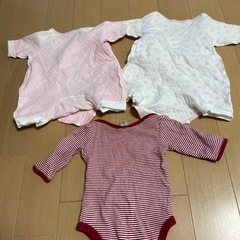 50〜60㎝ベビー服　長袖　3枚セットの画像