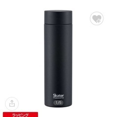 新品未使用Skaterの水筒　
軽量チタニウム　チタン製マグボトル ブラック [500ml] ブラックの画像