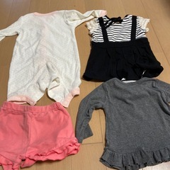 女の子80㎝服　4枚の画像