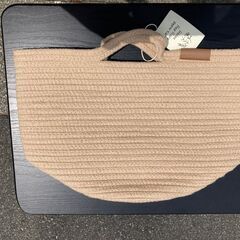 ★価格交渉OK・未使用タグ付　グロリア株式会社 ロープバスケット ベージュ　品番GRK1389の画像