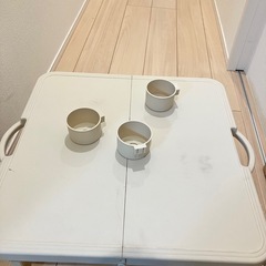 簡易アウトドアテーブルの画像