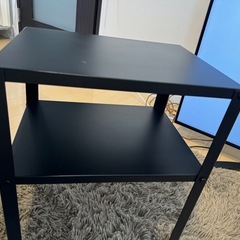 IKEA ラック　ミニラック　KNARREVIK クナレヴィーク　サイドテーブル　ブラックの画像