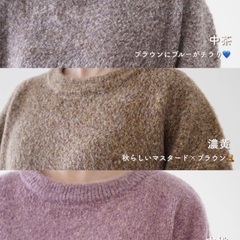 新品しまむらセーターブラウンLの画像