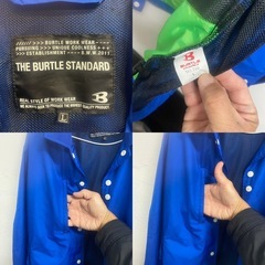 BURTLE バートル 710 コーチジャケット L 男女兼用 サーフブルーの画像