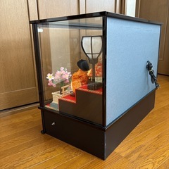 ひな人形 3段飾り ガラスケース オルゴール 電飾 おひなさま お節句 雛人形の画像