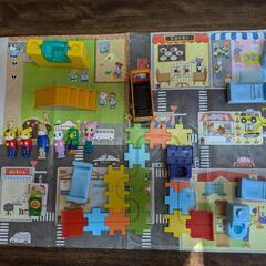 【断捨離中】しまじろう　幼稚園　保育園　知育　レール　園バス　チ...