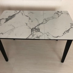 【美品】幅75 - 120 伸縮 ダイニングテーブル の画像