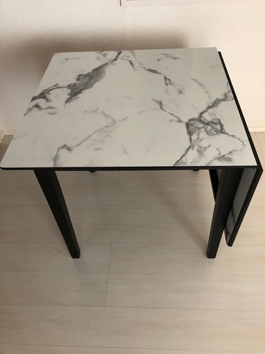 【美品】幅75 - 120 伸縮 ダイニングテーブル 
