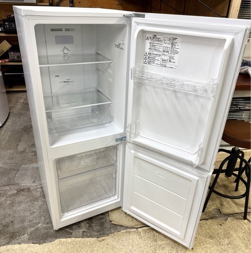 札幌市内配送可 【6ヵ月保証付き】 美品 22年製 ニトリ 140L 2ドア冷蔵庫 NTR-140WH 右開き